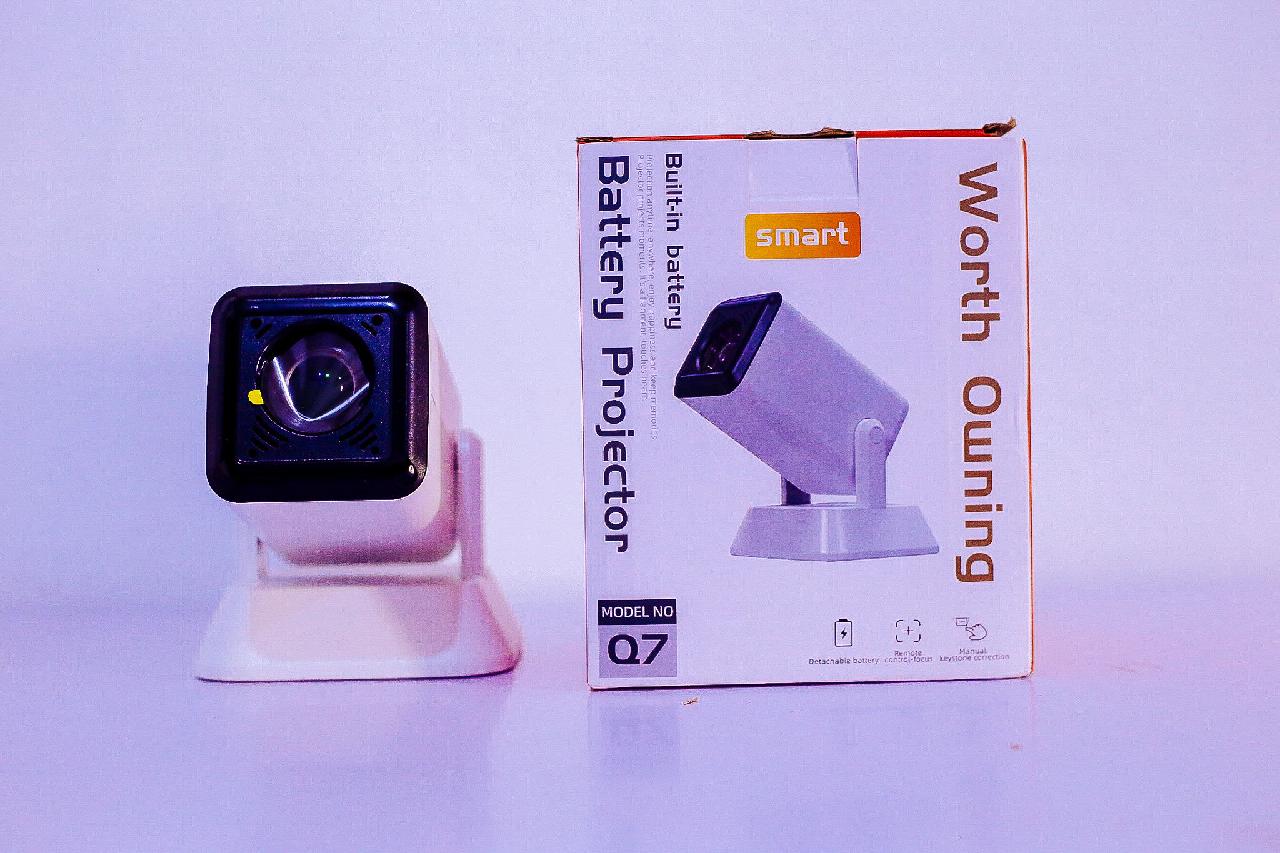 Rechargeable projector